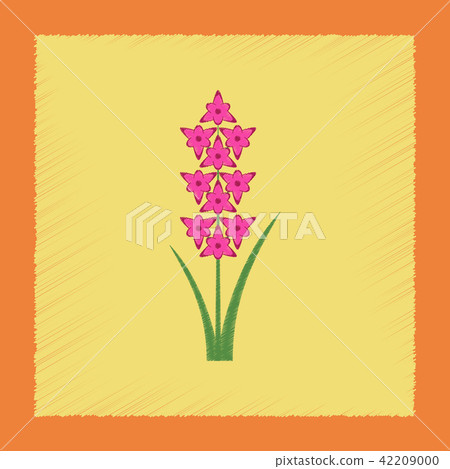flat shading style illustration gladiolus flat shading style illustration gladiolus 42209000