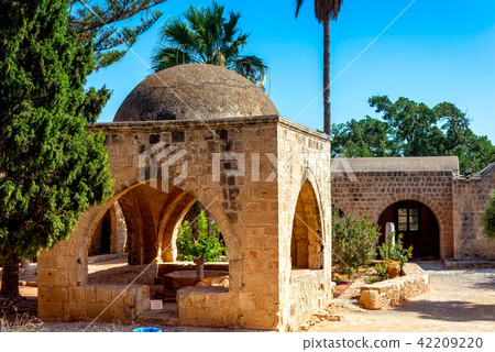 Courtyard and garden at Ayia Napa monastery Courtyard and garden at Ayia Napa monastery 42209220
