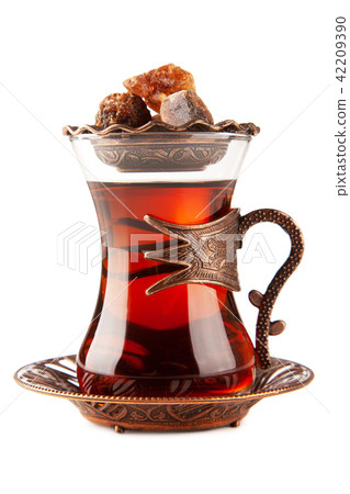 Turkish tea in a glass 42209390