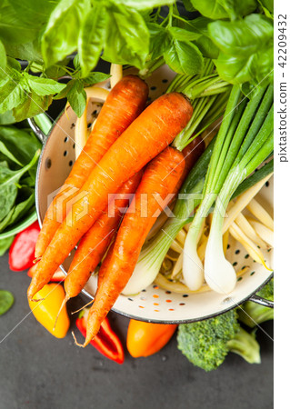 Assortment of fresh vegetables 42209432