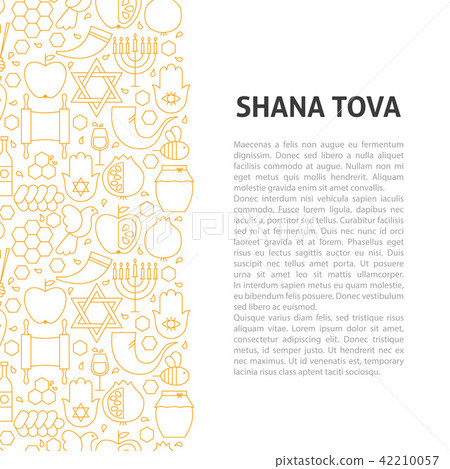 Shana Tova Line Pattern Concept Shana Tova Line Pattern Concept 42210057