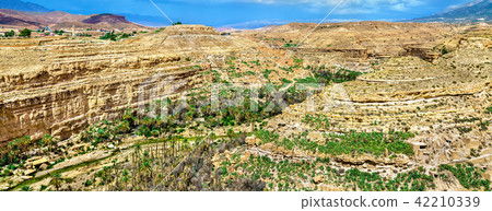 Panorama of Ghoufi Canyon in Algeria Panorama of Ghoufi Canyon in Algeria 42210339