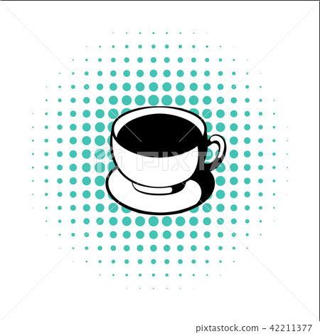 Cup of coffee comics icon  42211377