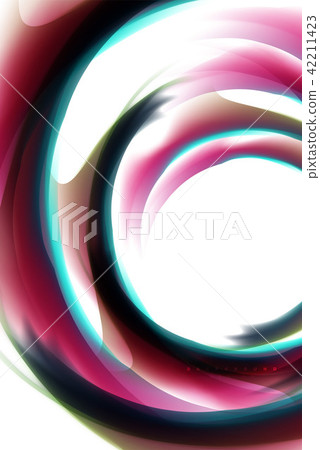 Holographic fluid colors flow, colorful liquid mixing colours motion concept 42211423