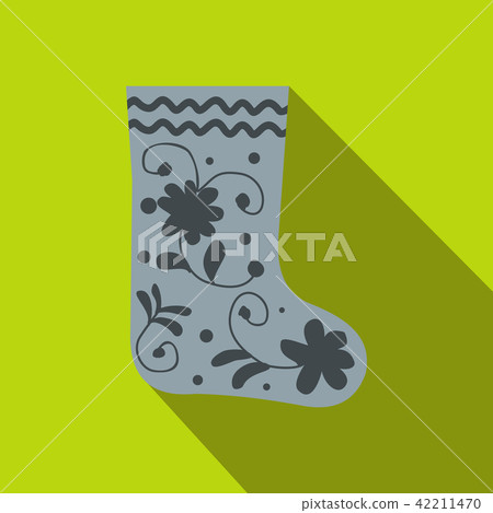 Russian traditional winter felt boots icon 42211470