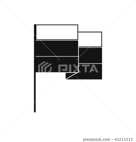 Flag icon, simple style Flag icon, simple style 42211513