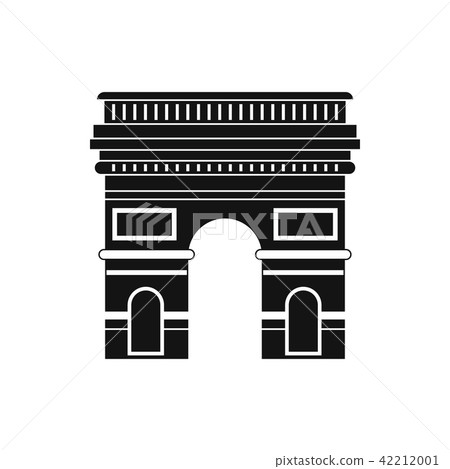 Triumphal arch icon, simple style 42212001