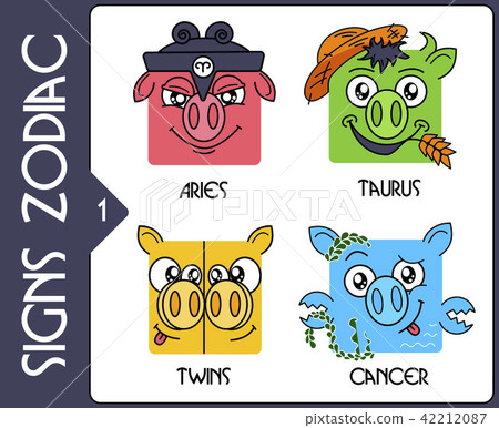 zodiacal symbols for the year of the pig 42212087