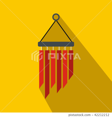 Wind chimes icon, flat style - Stock Illustration [42212212] - PIXTA