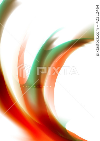 Holographic paint explosion design, fluid colors flow, colorful storm. Liquid mixing colours motion 42212464