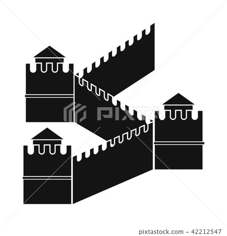 Great Wall of China icon, simple style  42212547