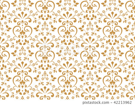 Wallpaper in the style of Baroque. Seamless vector Wallpaper in the style of Baroque. Seamless vector 42213962