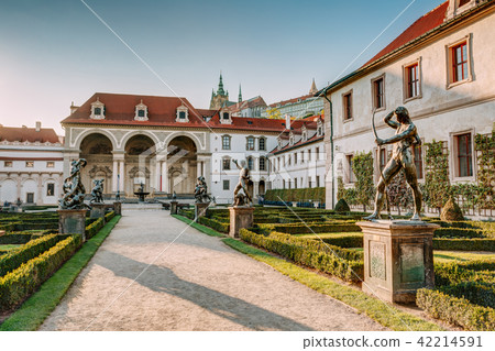 Prague, Czech Republic. Wallenstein Palace Currently The Home Of The Czech Senate In Prague. Prague, Czech Republic. Wallenstein Palace Currently The Home Of The Czech Senate In Prague. 42214591