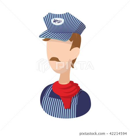 Train conductor cartoon icon  42214594