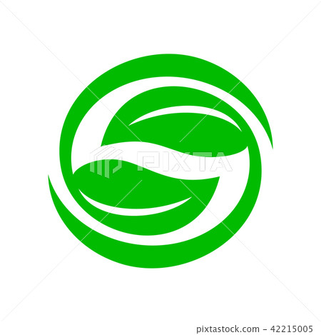 Green leaves icon, simple style Green leaves icon, simple style 42215005