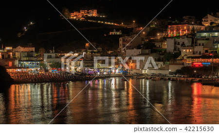 Bali village at night, Crete, Greece 42215630