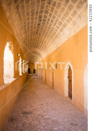 Passageway in the West Gate at the Arkadi Monastery, Arkadi, Crete, Greece Passageway in the West Gate at the Arkadi Monastery, Arkadi, Crete, Greece 42215693
