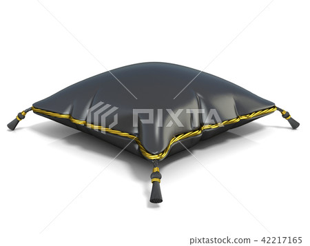 Royal black pillow. 3D 42217165
