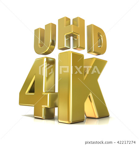 Ultra HD resolution technology. 4K concept. 3D 42217274