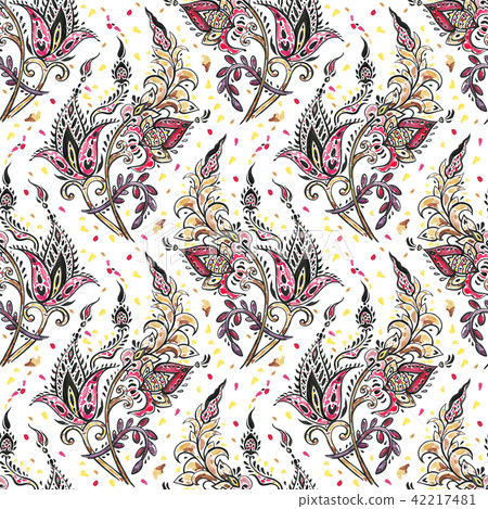 Watercolor Floral Pattern Watercolor Floral Pattern 42217481