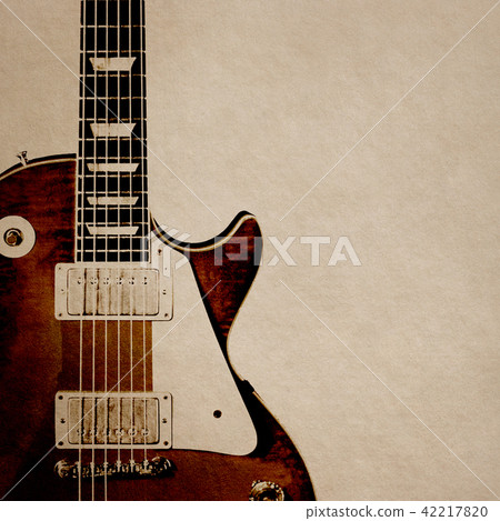 背景 - 紙 - 電吉他 42217820