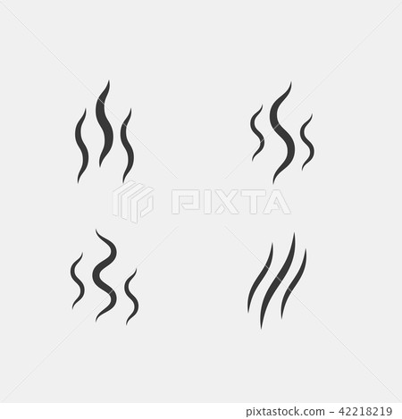 smell aroma stream smoke vector - Stock Illustration [42218219] - PIXTA