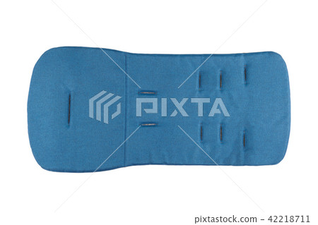 Mattress for a baby stroller on a white background 42218711