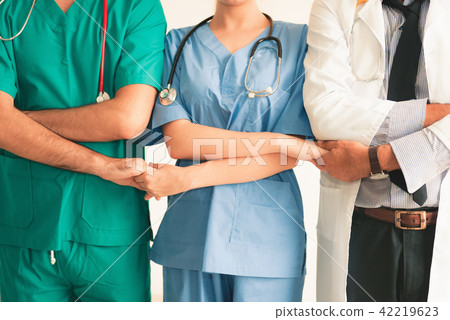 Closeup portrait of medical doctors  42219623