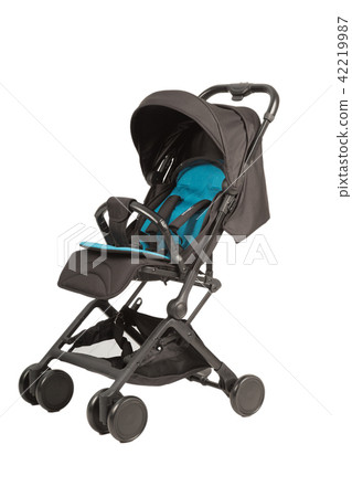 A stroller on a white background, modern design. 42219987