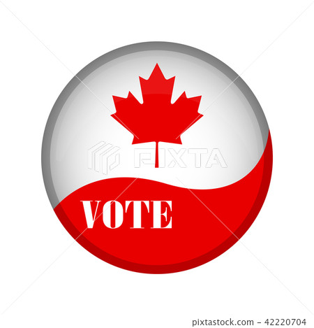 Isolated Canada campaign button Isolated Canada campaign button 42220704