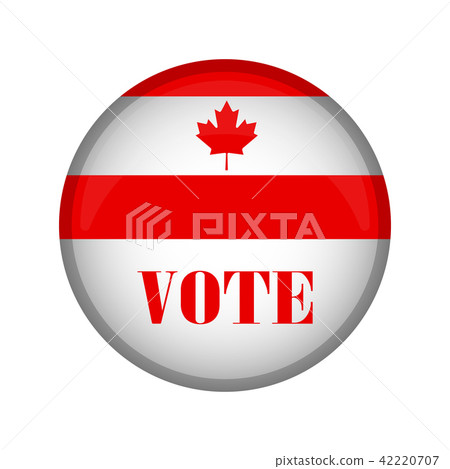 Isolated Canada campaign button Isolated Canada campaign button 42220707