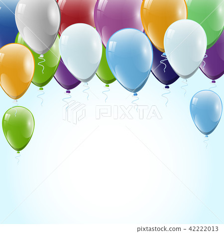 Colorful Balloons with space Vector Illustration 42222013