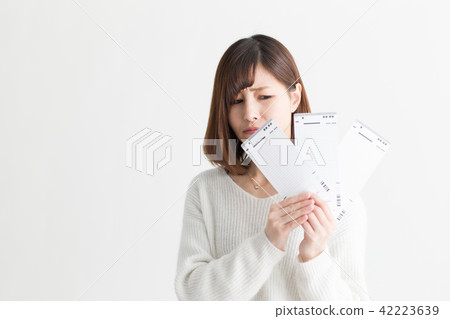 休閒人像·白色背面 42223639