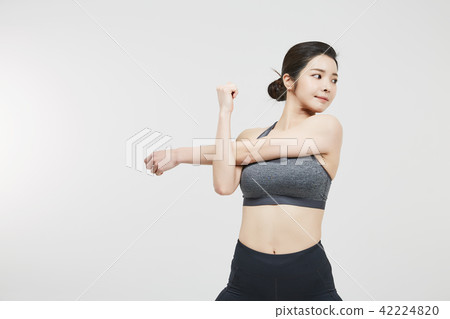 運動的女人 42224820