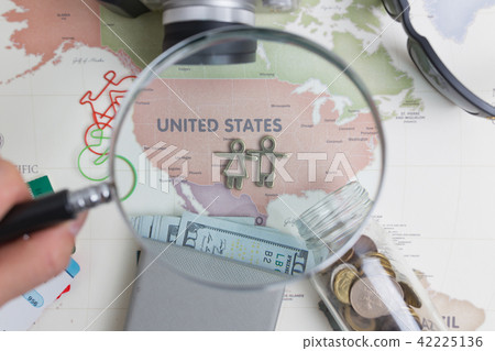 旅行地圖 - 美國中心(強調保證金) 旅行地圖 - 美國中心(強調保證金) 42225136