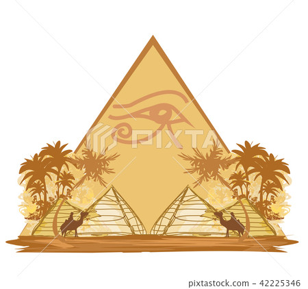 Egypt symbols and Pyramids Egypt symbols and Pyramids 42225346