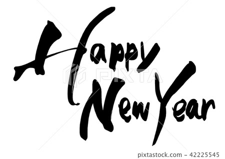Calligraphy Happy New Year .n 42225545