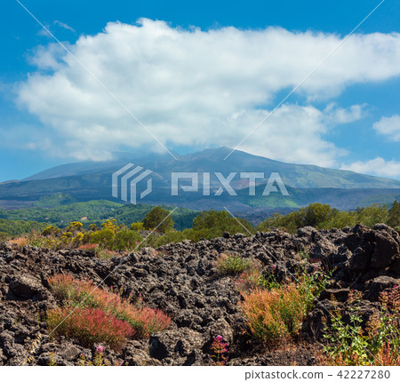 Etna volcano view, Sicily, Italy Etna volcano view, Sicily, Italy 42227280