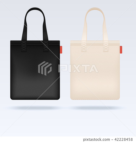 White and black fabric cloth tote bags vector mockup White and black fabric cloth tote bags vector mockup 42228458