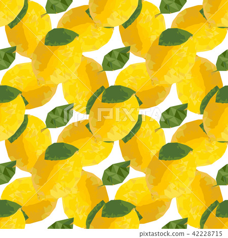 Lemon Seamless Pattern - Stock Illustration [42228715] - PIXTA