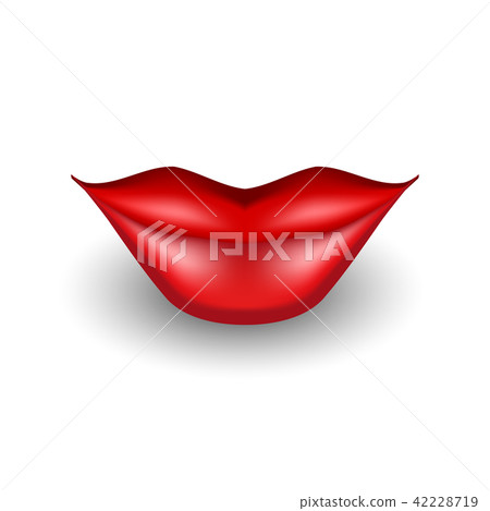 3d Vector Lips Icon 42228719