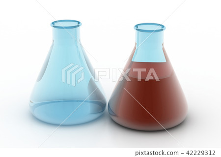 laboratory flasks containing liquid laboratory flasks containing liquid 42229312