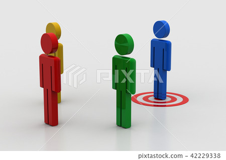 Target board with peoples 42229338