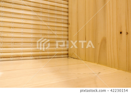 Wall and floor wood background 42230154