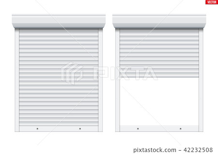 White Roller Shutters on Window 42232508