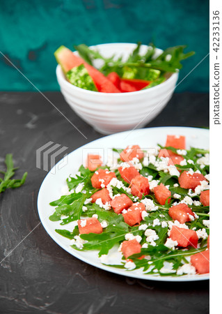Fresh summer watermelon salad Fresh summer watermelon salad 42233136