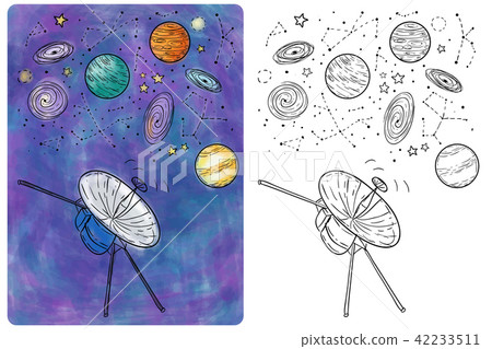 Space probe in universe Space probe in universe 42233511