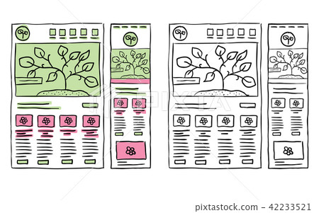 Responsive Website Layout Doodles 42233521