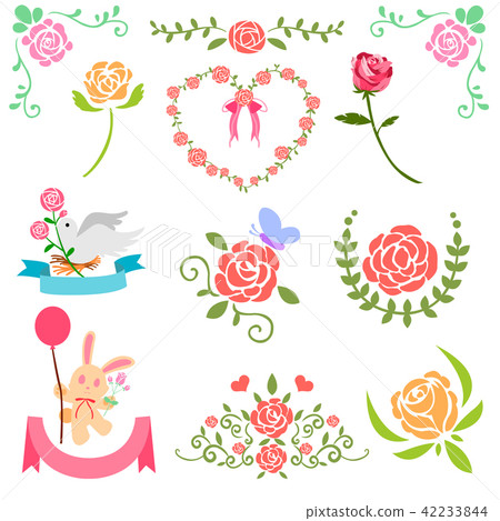  花玫瑰圖標顏色設置 42233844