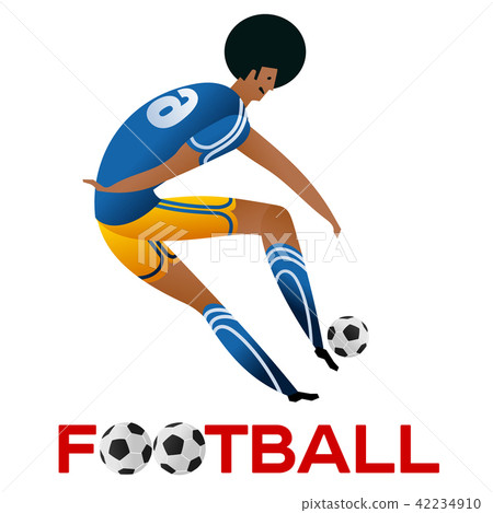 Soccer player against the background Soccer player against the background 42234910
